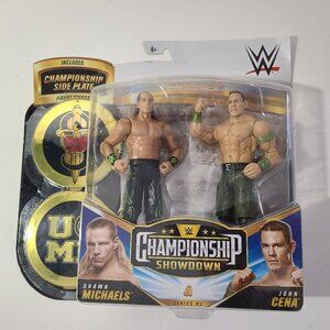 WWE Mattel Championship Showdown John Cena & Shawn Michaels DX w/Plates New 2021